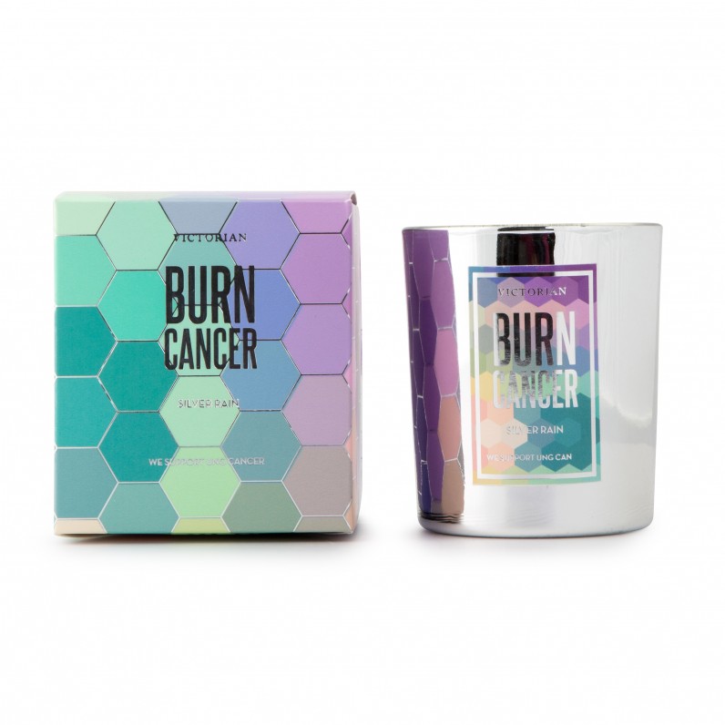 Burn Cancer Κερί 260gr, Silver Rain -...