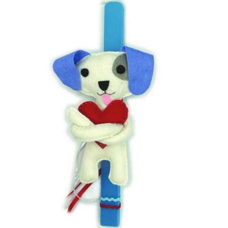 KIDS EASTER CANDLE DOG-BOY