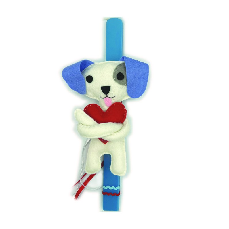 KIDS EASTER CANDLE DOG-BOY