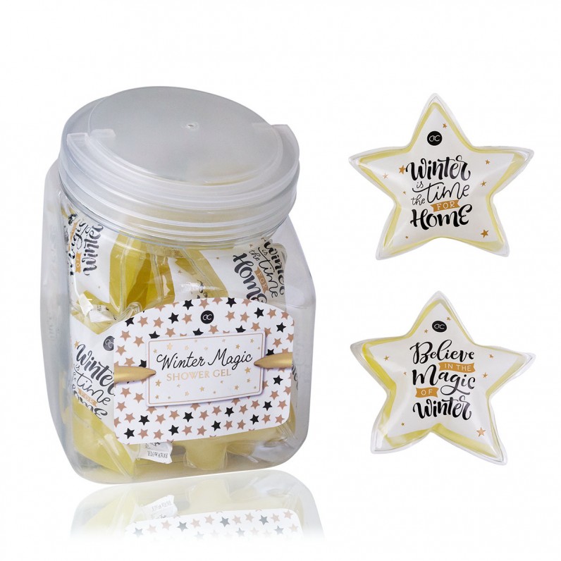 24 Mini Star shower gels, Winter Magic