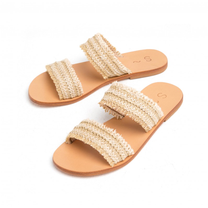 Kyma Straw Sandals