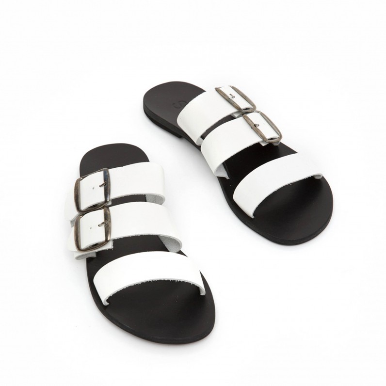 Vrahos White Sandals