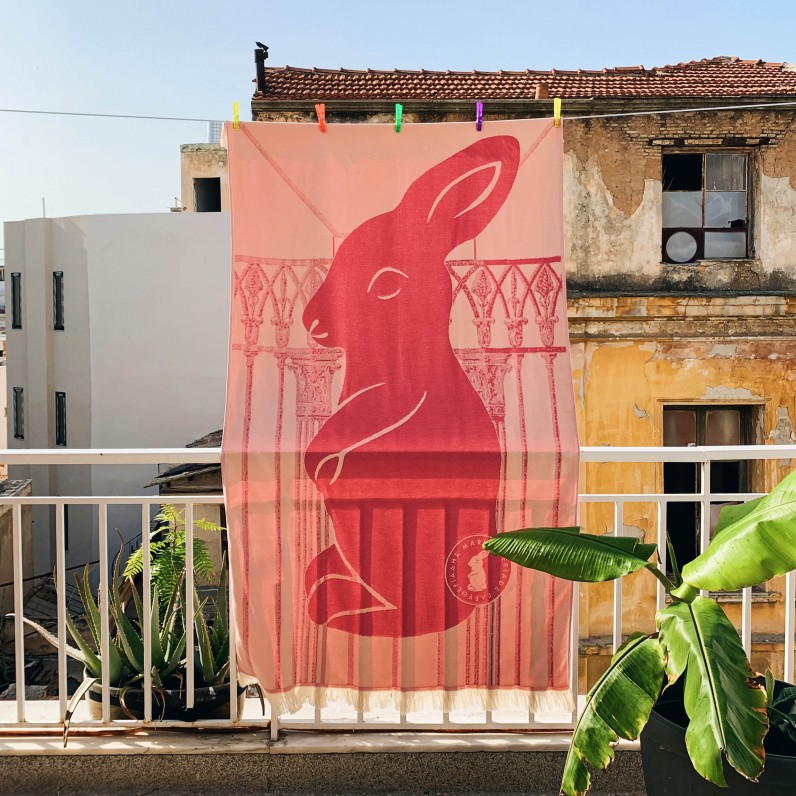 "Red Rabbit" towel