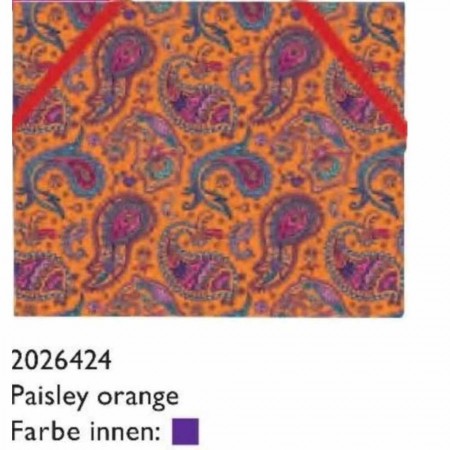 Μίνι Φάκελος Α6 - Paisley Orange