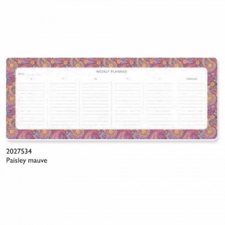 Weekly Planner - Paisley Mauve