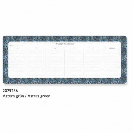 Weekly Planner - Asters Green