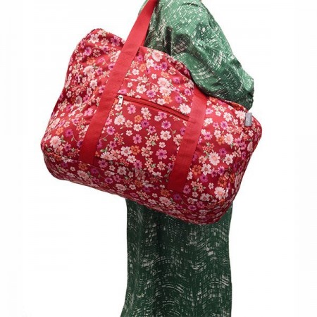 Easy Travel Bag - Red Flowers