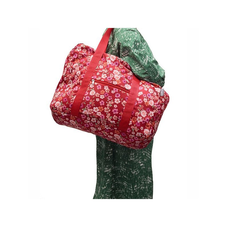 Easy Travel Bag - Red Flowers