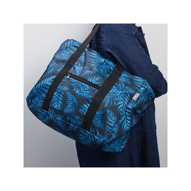 Easy Travel Bag - Philodendron Blue