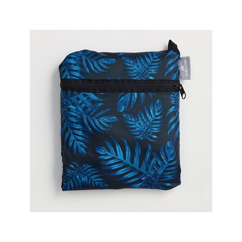 Easy Travel Bag - Philodendron Blue