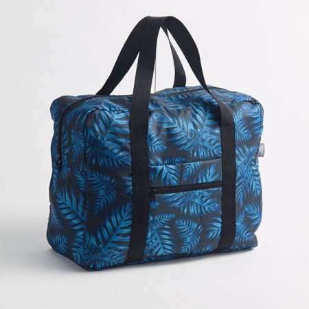 Easy Travel Bag - Philodendron Blue