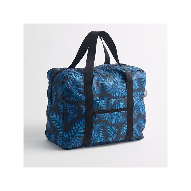 Easy Travel Bag - Philodendron Blue