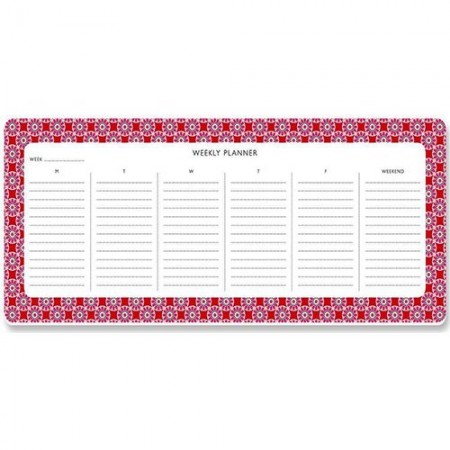 Weekly Planner - Tile Rose-Red