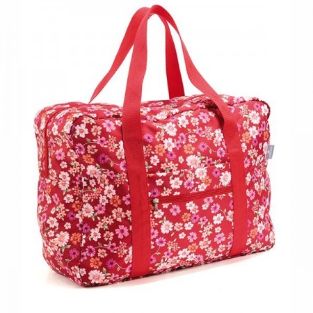 Easy Travel Bag - Red Flowers