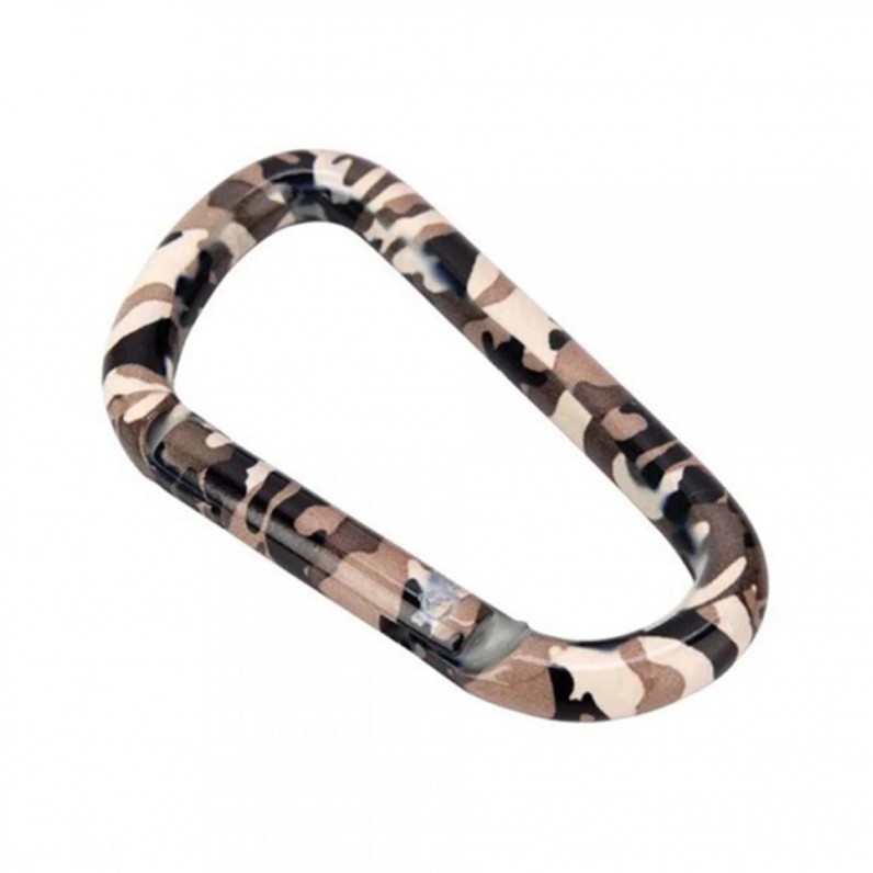 DESERT CAMO CARABINER 8 CM