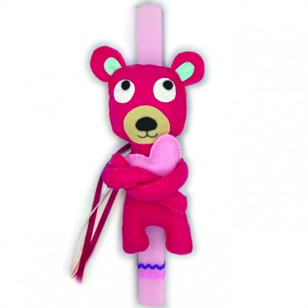 KIDS EASTER CANDLE "FUCHSIA...