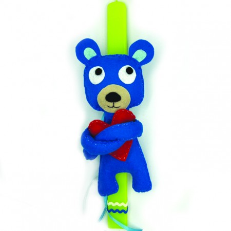 KIDS EASTER CANDLE "BLUE BEAR"